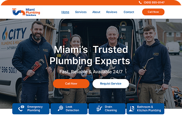 Miami Plumbing Solutions website