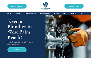 AquaMaster Plumbing website
